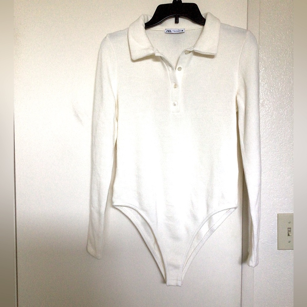 Zara Long-Sleeve Polo Bodysuit
